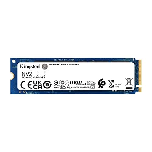 Image of Kingston NV2 NVMe PCIe 4.0 Internal SSD 2TB M.2 2280 -SNV2S/2000G