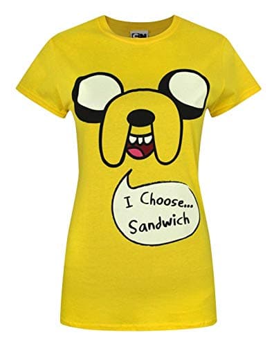 Image of Adventure Time Jake I Choose Sandwich Women's T-Shirt Yellow