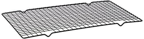 Image of Dexam 17840904 Rectangular Non-Stick Cooling Rack, Black, 40cm x 25cm