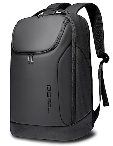 Image of BANGE Business Smart Backpack Waterproof fit 15.6 Inch Laptop Backpack,Travel Durable Backpack suitable as overnight,daily backpack, Black (no Usb)