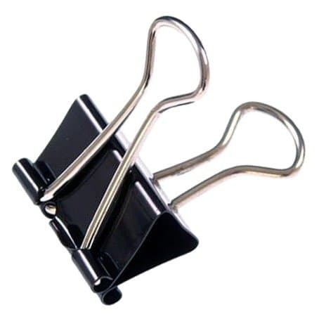 Image of Q-Connect Foldback Clip 32mm Black (Pack of 10) KF01284