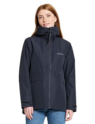 Image of Didriksons Vide Women's Waterproof Rain Jacket Lightweight Breathable - Blue