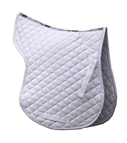 Image of Rhinegold Cotton Quilted Numnah - Pony - White
