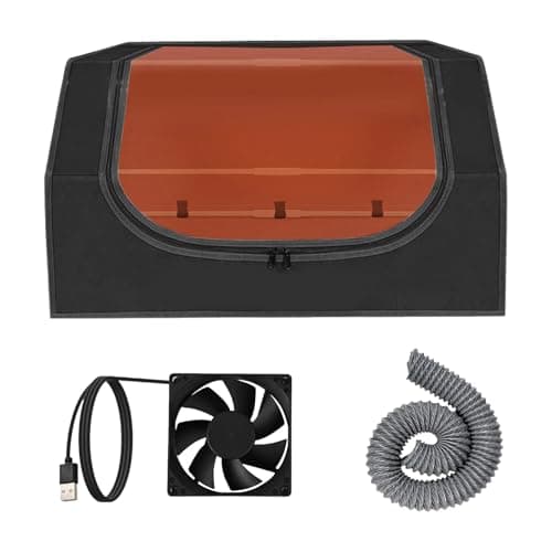 Image of Laser Engraver Enclosure Protective Cover, Laser Engraver Protective Box 720 * 700 * 400mm, Foldable Laser Engraver Enclosure with Extractor Fan Protective Case Enclosure Dustproof Cover
