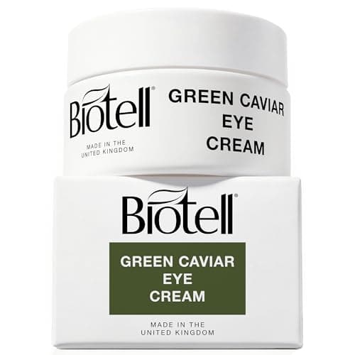 Image of Biotell Green Caviar Eye Cream 20ml – Hydrating Under Eye Moisturiser with Hyaluronic Acid & Vitamin E – Smooths Fine Lines – 24-Hour Hydration – Lightweight Eye Contour Cream – Made in UK