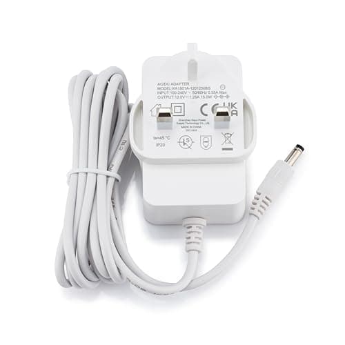 Image of Digital Tec 12v 15W Power Supply Adapter for Alexa Echo Devices, 1.25A, with 1.8m Cable, Echo dot (3rd,4th,5th), Echo show 5 (1st & 2nd), Amazon echo, Echo dot charger (5th gen), Alexa echo pop (2023)