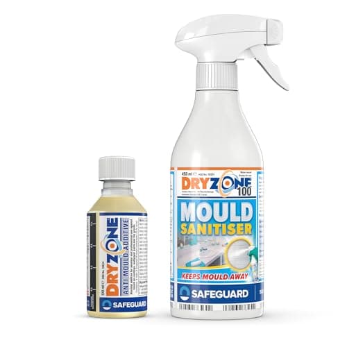 Image of Dryzone Mould Treatment including Dryzone 100 Mould Spray & Dryzone Anti-Mould Paint Additive - Remove and Prevent Mould Infestation