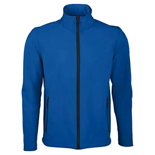 Image of SOLS Mens Race Full Zip Water Repellent Softshell Jacket (3XL) (Royal Blue)