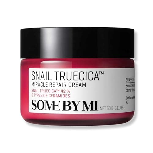 Image of SOME BY MI Snail Truecica Miracle Repair Cream - 2.02Oz, 60ml - Made from Snail Mucin for Sensitive Skin - Daily Repair Face Moisturizer for Acne Marks and Strengthen Skin Barrier - Korean Skin Care