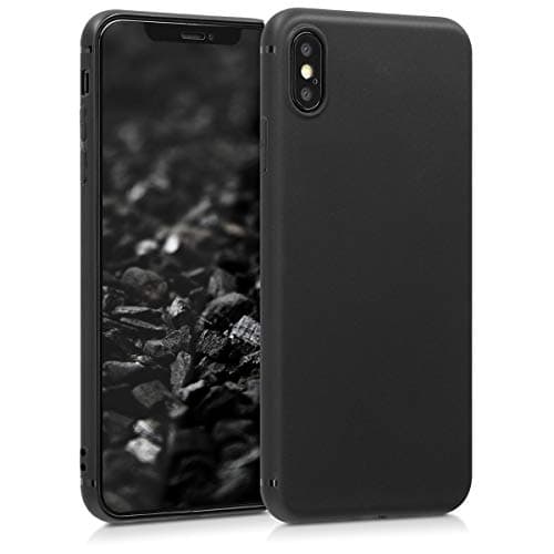 Image of kwmobile Case for Apple iPhone XS Max Case - Soft Cover - Shockproof TPU Material - Wireless Charging - Black