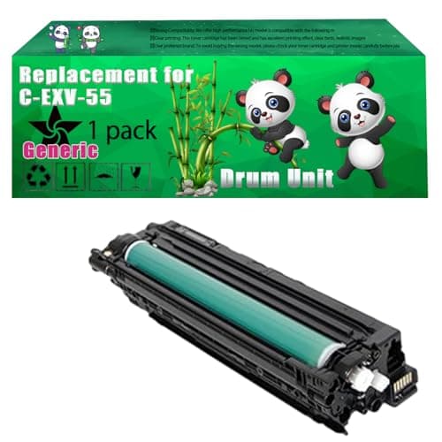 Image of Replacement C-EXV-55 Drum Unit Compatible for Canon IR Advance C256i DX C257 DX C357i C356i DX C257i DX C357P C356P DX C357 Printers, Up to 45000 Pages, Vivid Colors, Contains Chip (1 Pack Black)