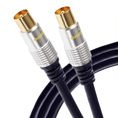 Image of Maplin TV Aerial Cable 5M Coaxial Cable RF Male to RF Male