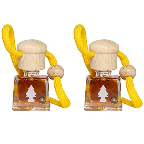 Image of Little Trees Air Freshener Bottle LTBZ9 Vanilla Fragrance For Car Home Boat Caravan - Double Pack, white
