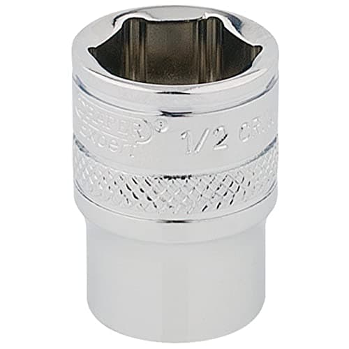 Image of Draper 49010 1/4" Square Drive Polished Chrome Imperial Socket, 1/2" Size