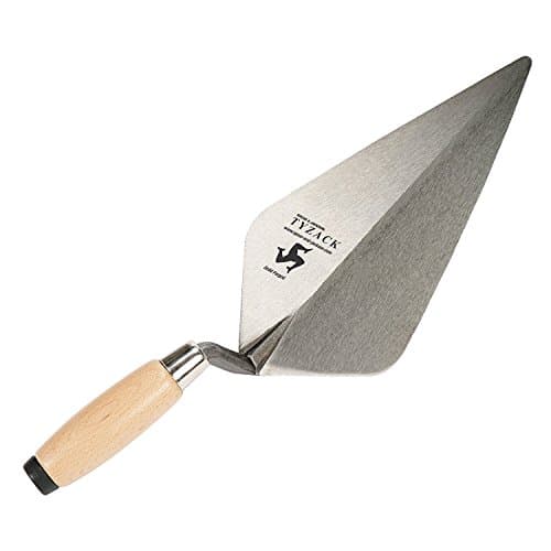 Image of Spear & Jackson 10110V Tyzack 10" Broad Heel Wooden Handle Brick Trowel