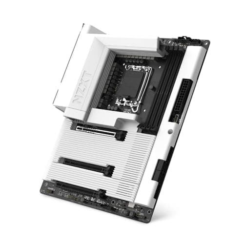 Image of NZXT N7 Z890 – Intel Z890 LGA 1851 ATX Gaming Motherboard for Core Ultra (Series 2) - 16+1+2, DDR5, 5x M.2, PCIe 5.0, Wi-Fi 6E, 2.5GbE, Thunderbolt 4 - Full Cover – White