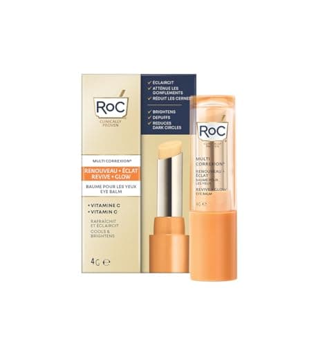 Image of RoC Multi Correxion Revive + Glow Eye Balm | With Vitamin C, For Dark Circles & Puffy Eyes | 4 g