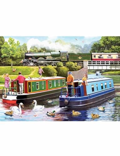 Image of Ravensburger Leisure days No.10 Day on the Canal 1000 Piece Jigsaw Puzzles for Adults and Kids Age 12 Years Up
