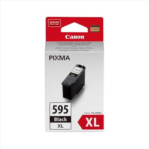 Image of Canon Ink - PG-595 XL Genuine Printer Ink Cartridge - Prints Up to 300 pages (1 x XL Black Cartridge) - Compatible with PIXMA TS Printers