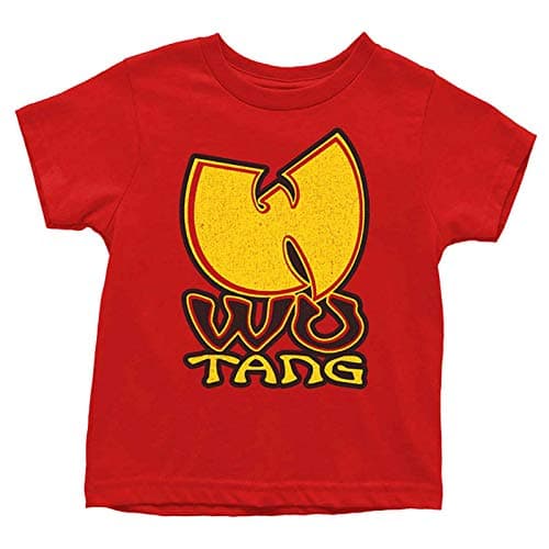Image of Wu Tang Clan Toddler T Shirt Wu-Tang Logo Official Red 12 Months to 5 yrs 3 Years