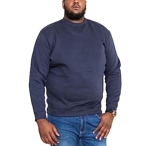 Image of ROCKFORD CREW NECK POLY COTTON FLEECE SWEAT SHIRT (1616) SIZE 1XL TO 8XL, BLACK, GREY AND NAVY