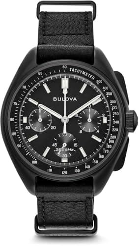 Image of Bulova Men's Analogue Quartz Watch with Leather Strap 98A186