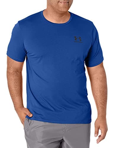 Image of Under Armour Men's Sportstyle T-Shirt Links Brust Kurzarm, Tech Blue (432)/Black, XL