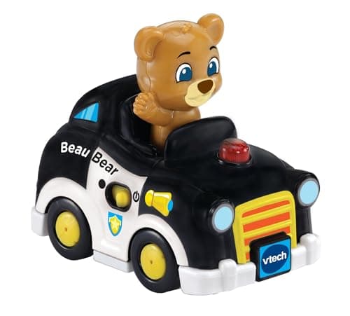 Image of VTech Toot-Toot Drivers Beau Bear the Police Officer, Interactive Toddlers Toy, Pretend Play with Lights and Sounds, Gift For Ages 12 Months, 2, 3, 4+ Years, English Version