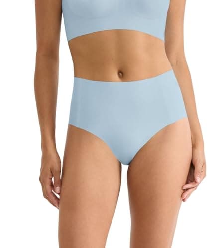 Image of Sloggi Women's Zero Feel 2.0 High Waist Briefs, Light Blue, M