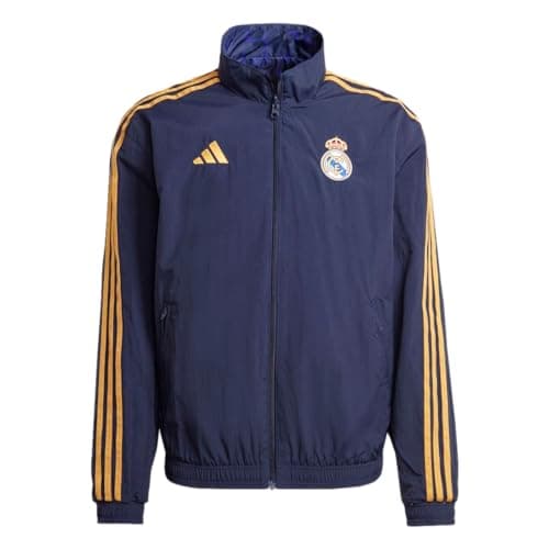 Image of adidas Men's Real Madrid Anthem Jacket Outerwear, Ink, XXL