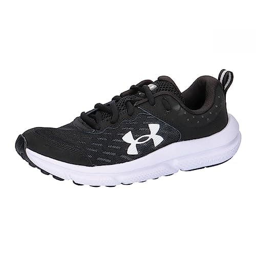 Image of Under Armour Boy's UA BGS Assert 10 Running Shoe Black White White