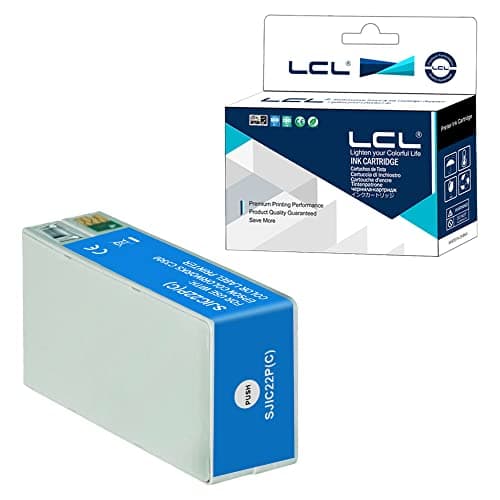 Image of LCL Compatible Ink Cartridge SJIC22P SJIC22P (C) (1PK Cyan) Replacement for Epson TM-C3500 Color Works C3500 C3510 C3520 Printer