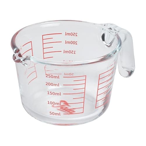 Image of Tala 250ml Measuring Jug, Clear Plastic Jug with Easy-Read Measurements, Ideal for Baking, Cooking & Portioning, Lightweight, Durable & Dishwasher Safe