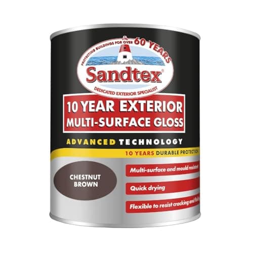 Image of Sandtex 10 Year Exterior Multi Surface Gloss 750ml Chestnut Brown
