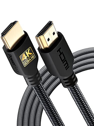 Image of PowerBear 4K HDMI Cable 3 M | High Speed, Braided Nylon & Gold Connectors, 4K @ 60Hz, Ultra HD, 2K, 1080P, ARC & CL3 Rated | for Laptop, Monitor, PS5, PS4, Xbox One, Fire TV, Apple TV PC