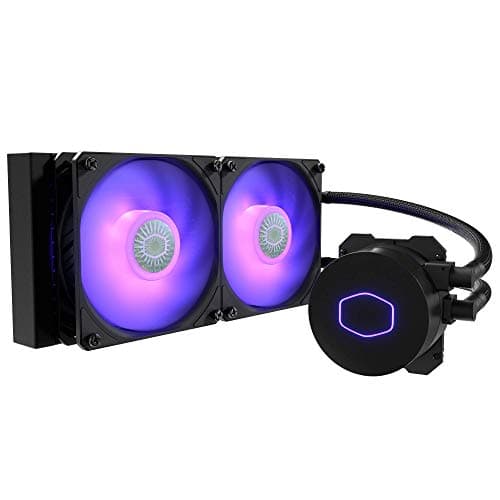 Image of Cooler Master MasterLiquid ML240L V2 RGB CPU Liquid Cooler - Brighter Lighting Effects, 3rd Gen. Pump, Superior Radiator and Dual Advanced 120 mm SickleFlow Fans, Black