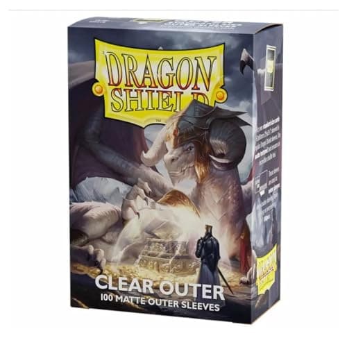 Image of Dragon Shield | Matte Clear Outer Sleeves | 100 CT - Smooth & Tough Premium TCG Sleeves | Compatible with Pokemon, Flesh & Blood, One Piece & Magic the Gathering