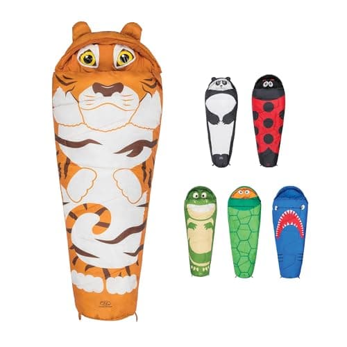 Image of Kids Sleeping Bag by Highlander - Mummy Style - Themed Carry Backpack for Easy Transportation - Lightweight and Warm - Perfect for Camping, Hiking, and Sleepovers. Junior Warm Snuggle Sleeping Bags