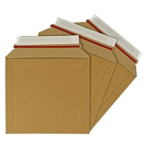 Image of Triplast CD Size 180x180mm Strong Rigid Cardboard Envelopes Postal Mailers (Pack of 25)