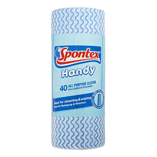 Image of Spontex All Purpose Cloths on a Roll x 40 (Pack of 3, Total 120 Cloths)