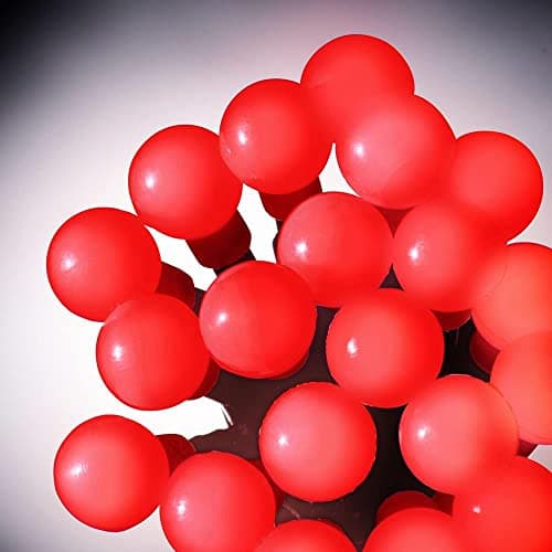 Image of simpa 50 LED Red Berry Lights - Battery Operated Timer LED String Fairy Lights for Indoor or Outdoor Decor Lighting