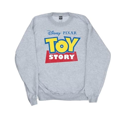 Image of Disney Boys Toy Story Logo Sweatshirt 7-8 Years Sport Grey