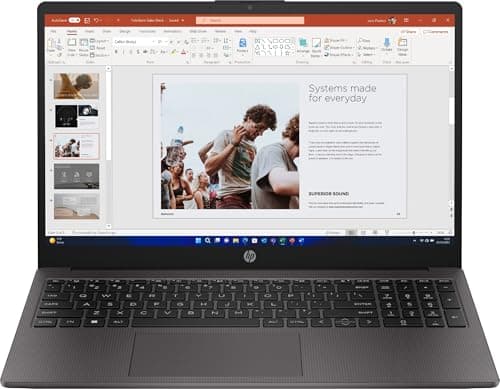 Image of HP 250 G10 Intel Core i5-1334U Laptop 15.6" Full HD 16GB DDR4-SDRAM 512GB SSD Windows 11 Pro - Dark Ash Silver - AK9T1AT#ABU