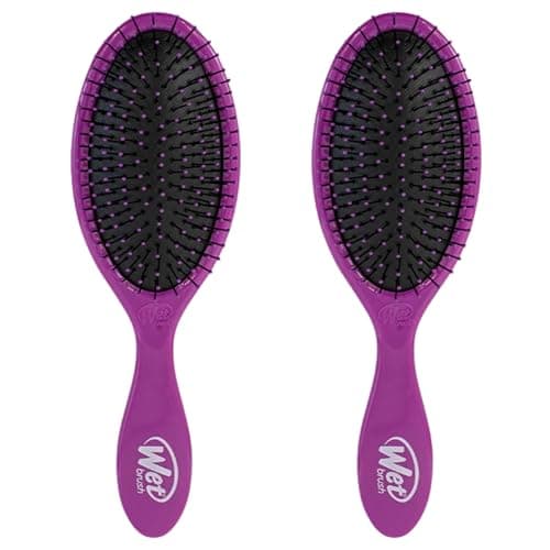 Image of Wet Brush Original Detangling Hair Brush, Purple, Ultra Soft IntelliFlex Bristles, Detangling Brush Glides Through Tangles With Ease, For All Hair Types, For Women, Men, Wet And