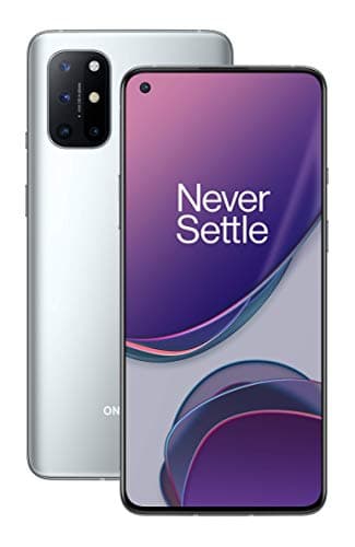 Image of OnePlus 8T 5G 8GB RAM 128GB Storage SIM-Free Smartphone with Quad Camera, 65W Warp Charge and Dual SIM - Lunar Silver - 2 Year Warranty
