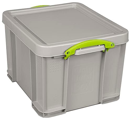 Image of Really Useful Box 35 Litre Plastic Storage Recycled Dove Grey