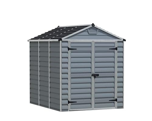 Image of Canopia by Palram SkyLight Shed Durable Storage with Shelf (6x8, Grey)