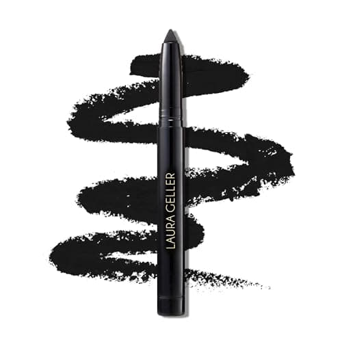 Image of LAURA GELLER NEW YORK Kajal Longwear Kohl Eyeliner Pencil with Caffeine, Smooth & Blendable Makeup, Deep Black