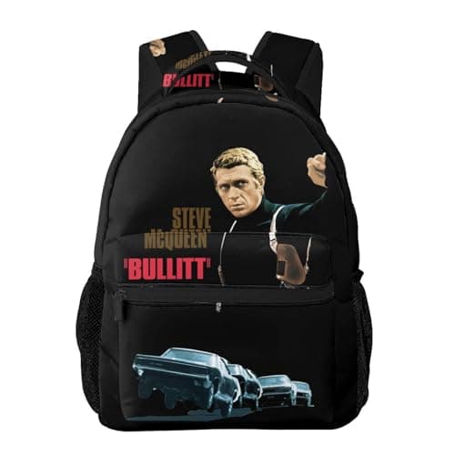 Image of Ste*ve Classic Mc*Queen Basic Backpack Bu*ll*it for School Travel Work Daily