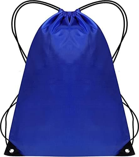 Image of WESTWOOD FOX Drawstring Gym Bag String Bags Gym Sack Backpack PE Bags for Women Men Trainer Swimming Bag Travel Beach School Holidays Suitable for Sports,kids,Boys,Girls (Jet Blue)